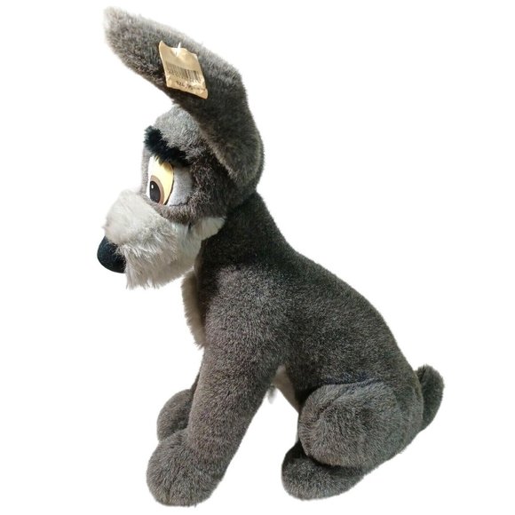 Vintage Lady & The Tramp TAGS 18” Dog Disney Plush Soft Puppy Toy Disneyland RAR - Picture 3 of 6
